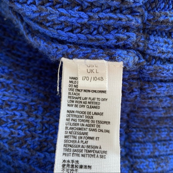 Free People Dark Blue Oversized Open Front Cardigan L ($108) - Picture 4 of 5